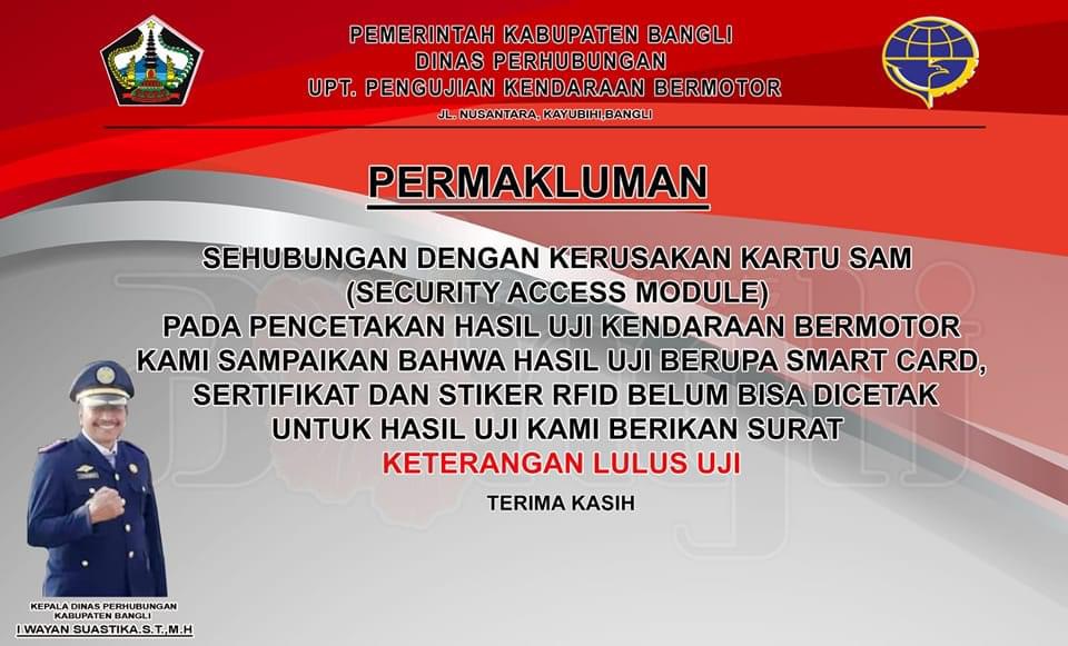 Keterlambatan Penerbitan Bukti Lulus Uji Kendaraan Bermotor